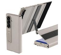 Leather Case For Samsung Galaxy Z Trifold, Folio Cover With Screen Protector & Kickstand, Business Magnetic Protective Shell(Gray)