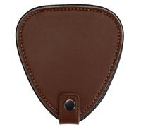 Leather Case With 22 Celluloid Guitar Picks, Durable Triangle Plectrums For Bass, Guitar, Ukulele, Players' Gift With Portable Holder Bag