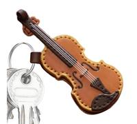 Leather Cello Keychain,Violin Pendant Keyring - Keyring Jewelry, Musical Instrument Keychain, Purse Charm, Bag Pendant for Music Lover, violin, Refer to description