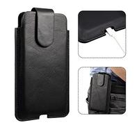 Leather Cellphone Holster Men, Cell Phone Belt Clip Bags Leather, 7.2" Vertical Travel Leather Belt Waist Bag Phone Pocket Belt Loop Case with Magnetic Snap Universal Hiking Pack for Samsung S25 Ultra