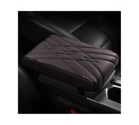 Leather Center Console Armrest Box Mat Pad Cover For Jeep For Grand Cherokee For Compass For Commander For Wrangler(Brown)