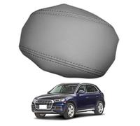 Leather Center Console Armrest Cover Replacement for Audi Q5 2018-2025 - Car Interior Lid Pad Cushion for Armrest Box Protector,Grey