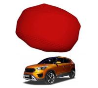 Leather Center Console Armrest Cover Replacement for Hyundai ix25 2015-2019 - Car Interior Lid Pad Cushion for Armrest Box Protector,Red
