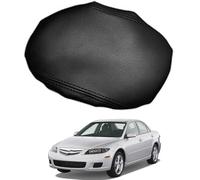 Leather Center Console Armrest Cover Replacement for Mazda 6 2005-2008 - Car Interior Lid Pad Cushion for Armrest Box Protector,Black-Black Line