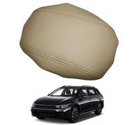 Leather Center Console Armrest Cover Replacement for Volkswagen Golf 8 2020-2021 - Car Interior Lid Pad Cushion for Armrest Box Protector,Beige