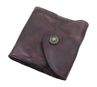 Leather Change Purse, PU Leather Credit Card Wallet with Compartments and Card Slots, Compact Change Holder, Portable Trifold Money Purse for Outdoor Activities