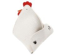 Leather Chicken Wallet - Mini Pu Leather Rooster Shaped Purse Cute Key Case with Buckles Funny Animal Gift Accessories | Coin Card Holder For Kids, White, Siehe Beschreibung, See description