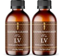 Leather Cleaner & Moisturizer Set for Coach & Louis Vuitton, Shine Your Louis Vuitton Looking and Smell New, Gentle Rejuvenating Soften, Remove Stains & Covers Minor Scratches for All Luxury Brand