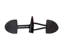 Leather Cloak Clasp, Black Resin and PU Leather Sew-On Toggle Buttons 16cm Pack of 20(4)