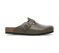 Leather clogs Birkenstock Boston Gris 40 Étroit