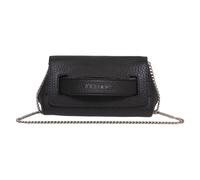 Leather clutch bag with chain strap - female - Orciani - Cross Body Bags - Black - ONE SIZE - Bags ONE SIZE