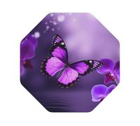 Leather Coasters Octagon, Purple Butterfly Coasters for Drinks, Drink Coasters Set of 4, Cup Mat Absorbent Cup Coasters Modern Coffee Table Coasters for House Warming Gifts Funny Coasters
