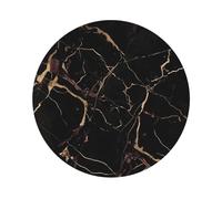 Leather Coasters Round Shape, Black Gold Marble Coasters for Drinks, Drink Coasters Set of 4, Cup Mat Absorbent Cup Coasters Modern Coffee Table Coasters for House Warming Gifts Funny Coasters