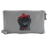Leather Cocos Dog Double Glasses Case Mala leather Grey One Size