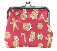 Leather Coin Bag Red Red Ginger Women Cute Pink Kiss Change Bag Christmas Ginger Red Modern UNITALLA Classic Christmas Ginger Red Modern UNITALLA, Christmas Red Ginger Modern, UNITALLA, Classic