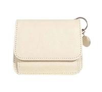 Leather Coin Purse - 11.5 x 2.5 x 9.5 cm CAPPER CAPINA | Small Change Bags | Coin Purse for Women | Portable, Portable, Portable, Credit Card, Bollett, beige, riferimento alla descrizione, Please