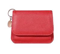 Leather Coin Purse - 11.5x2.5x9.5cm Zipper | Small Change Gurses | Pure Hand For Women | Handmade Portable Hand Band Wallet For Credit Card, Fact, Wine Red, Se référer au descriptif, Refer to