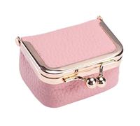 Leather Coin Purse - Compact Pocket Change Holder, Slim Zip Wallet Case | Vintage Pebbled Texture Finish, Travel Daily Theme, Lightweight Carry Feature, Secure Slot Design for Cash Stylish Minimal