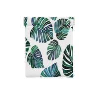 Leather Coin Purse for Women, Banana Leaves, Slim RFID Blocking Coin Purse Wallet for Men, Mini Zipper Pouch, Small Item Organizer for Cash Coins Cards, Automatic Snap Closure Travel Essentials