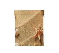 Leather Coin Purse for Women, Beach Shell Sand, Slim RFID Blocking Coin Purse Wallet for Men, Mini Zipper Pouch, Small Item Organizer for Cash Coins Cards, Automatic Snap Closure Travel Essentials
