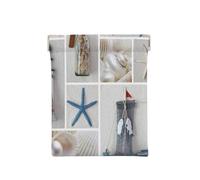 Leather Coin Purse for Women, Bottle Seashell Starfish, Slim RFID Blocking Coin Purse Wallet for Men, Mini Zipper Pouch, Small Item Organizer for Cash Coins Cards, Automatic Snap Closure