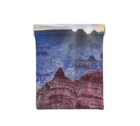 Leather Coin Purse for Women, Grand Canyon, Slim RFID Blocking Coin Purse Wallet for Men, Mini Zipper Pouch, Small Item Organizer for Cash Coins Cards, Automatic Snap Closure Travel Essentials