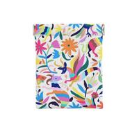 Leather Coin Purse for Women, Mexican Otomi Animals, Slim RFID Blocking Coin Purse Wallet for Men, Mini Zipper Pouch, Small Item Organizer for Cash Coins Cards, Automatic Snap Closure