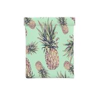 Leather Coin Purse for Women, Pineapple Green, Slim RFID Blocking Coin Purse Wallet for Men, Mini Zipper Pouch, Small Item Organizer for Cash Coins Cards, Automatic Snap Closure Travel Essentials