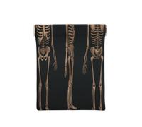 Leather Coin Purse for Women, Three Skulls, Slim RFID Blocking Coin Purse Wallet for Men, Mini Zipper Pouch, Small Item Organizer for Cash Coins Cards, Automatic Snap Closure Travel Essentials