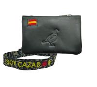 Leather Coin Purse with the Colors of the Bandea of Spain. Handmade Spanish Purse. Includes Keychain and Bracelet of Spain., Green Partridge 2, Classic