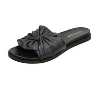 Leather Collection Ladies Leather Collection Twisted Vamp Mules F00203 - Navy - UK 8