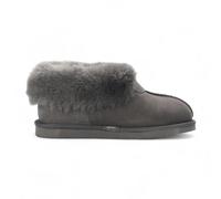 Leather Company Glacier - Women's Sheepskin Suede Comfort Bootie - Grey - EU 37