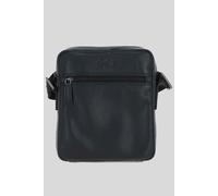 Leather Company 'Lisbon' Real Leather Messenger Bag in Black Leather Company Black