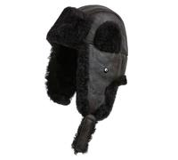 Leather Company Men's RAF Aviator Sheepskin B-55 Navigator Hat - Brown - Small