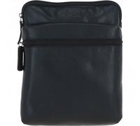 Leather Company Real Leather Messenger Bag: BERLIN - One Size - Black - Leather