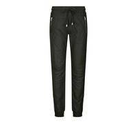 Leather Company Womens Real Leather Jogger Jeans Trousers Elasticated Casual Retro 1980s - UK 16 - Black