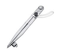 Leather Compass Tool 200mm Wing Divider Rotating Spacing Compasses for Leathercraft and Mechanical Marking Carbon Steel Silver