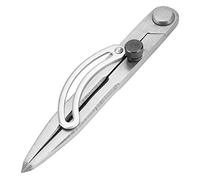 Leather Compass Tool Professional 150mm Wing Divider Rotating Spacing Compasses Area Measuring Scoring Marking for Leathercraft Mechanical Marking Carbon Steel Silver