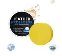 Leather Conditioner - 100g Leather Care Restorer Protector With Sponge | Footwear Conditioner For, Shoe, Furniture, Couch, Purse, Seat Belt, And Car Interior