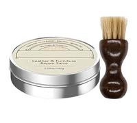 Leather Conditioner Leather Repair Cream with Brush, Leather Balsam Rich Conditioner & Restorer 100ml - 100% Natural Ingredients, Cleans Seals & Protects, Handpoured, Chemical Free Biodegradable