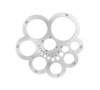 Leather Corner Rounding Tool Leathercraft Stainless Steel Guide | Leather Round Ruler for Craft Projects Drafting Drawing DIY Sewing Woodworking Leathercraft