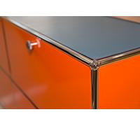 Leather cover for USM sideboard 75x35 cm Leather on Top Petrol - LEATHERONTOP 75 35 1 5
