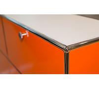 Leather cover for USM sideboard 75x35 cm Leather on Top White - LEATHERONTOP 75 35 1 4