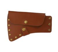 Leather Cover Protective Portable Sheath for Camping Axe | PU Material, Sturdy Universal Fit, Outdoor Use, Hardware Detail, Compact Carry for Splitting Tasks