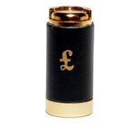 Leather Covered £1 Coin Holder Compact One Pound Coin Case, Pocket Coin Dispenser for Trolleys, Parking & Everyday Carry, 6.25 x 2.5 cm