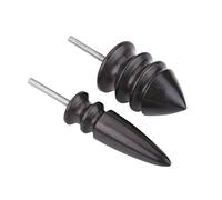 Leather Craft Carving Tool, 2pcs/Set Handmade Leather Edge Picker Round Wood Burner