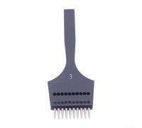 Leather Craft Chisel with Replaceable Tips and Round Hole Punch Designed for Multiple Stitch Types and Hand Sewing (3mm with 10 teeth)