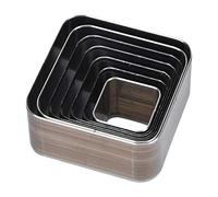 Leather Craft Cutting Mold High Speed Steel Die Cutter Set for DIY Leather Projects 7PCS 20 50MM Square Punching Knife Template