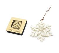 Leather Craft DIY Tools, 3D Openwork Leather Snowflake Charm Cutting Die, Handmade Leather Gift Making Cutter