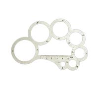 Leather Craft Drawing Ruler Angle Rounded Corner Template Cutting Ruler Tool